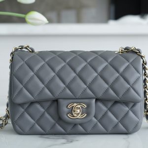 CF Classic Flap |羊皮 MINI 深灰色 图1