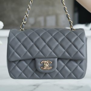 CF Classic Flap |羊皮 MINI 深灰色 图2