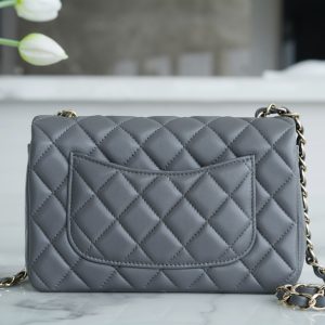 CF Classic Flap |羊皮 MINI 深灰色 图7