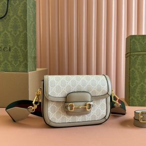 。 【原厂皮配(Cdfmall三亚免税店手提袋】 Horsebit mini马鞍包 你们心心念念的迷你号终于到货了! 设 图1