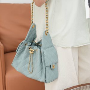 Chanel small hobo 雾霾蓝 鱼子酱 小号 图1