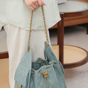 Chanel small hobo 雾霾蓝 鱼子酱 小号 图6