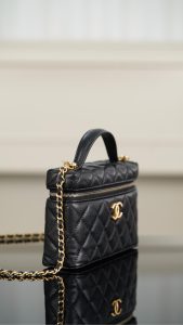 Chanel 25P 新款饭盒包 黑金 荔枝牛 图3