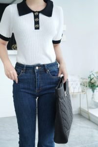 Chanel 31bag 大号黑色 褶皱小牛皮 图6