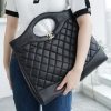 Chanel 31bag 大号黑色 褶皱小牛皮 图1