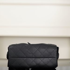 Chanel 26C系列 25bag mini鱼子酱 黑球银 图9
