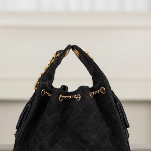 Chanel 黑色麂皮hobo 小号 图2