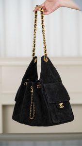 Chanel 黑色麂皮hobo 小号 图4