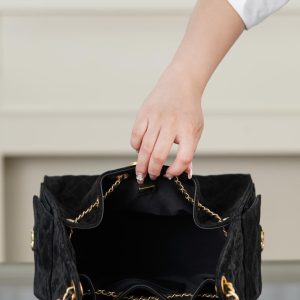 Chanel 黑色麂皮hobo 小号 图8