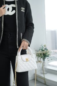 CHAENL Kelly手柄包 白色 图1