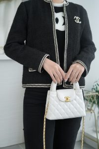 CHAENL Kelly手柄包 白色 图8