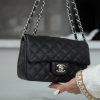 CF Classic Flap |荔枝纹 Mini 黑银 图1