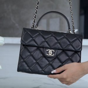 CHANEL 24p 手柄kelly盒子 黑色大号 图1