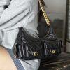 CHAENL 25c 小号嬉皮 hobo bag 黑金 图1