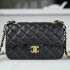 「Classic Flap」经典口盖包 黑羊金 图1