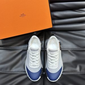 ◾▫H爱马仕Bouncing运动鞋,男士休闲运动鞋,鞋面牛皮拼接高端网布打造,进口材质,质感十足,轻盈鞋底装饰撞色图案, 图1