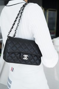 CF Classic Flap |荔枝纹 Mini 黑银 图2